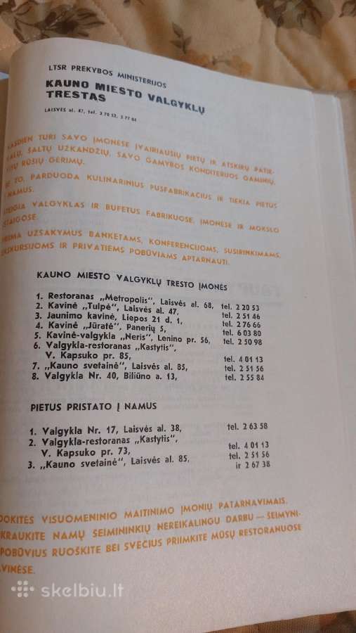 Kauno telefonu knyga 1966 - nuotraukos Nr. 9