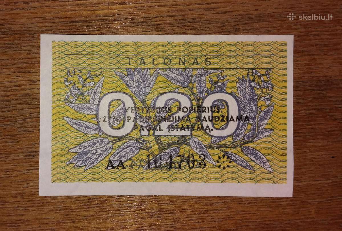 Lietuvos 0,20 talono banknotas