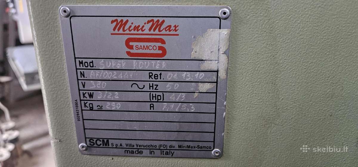 Frezavimo kopijavimo staklės Minimax Super Router - nuotraukos Nr. 10