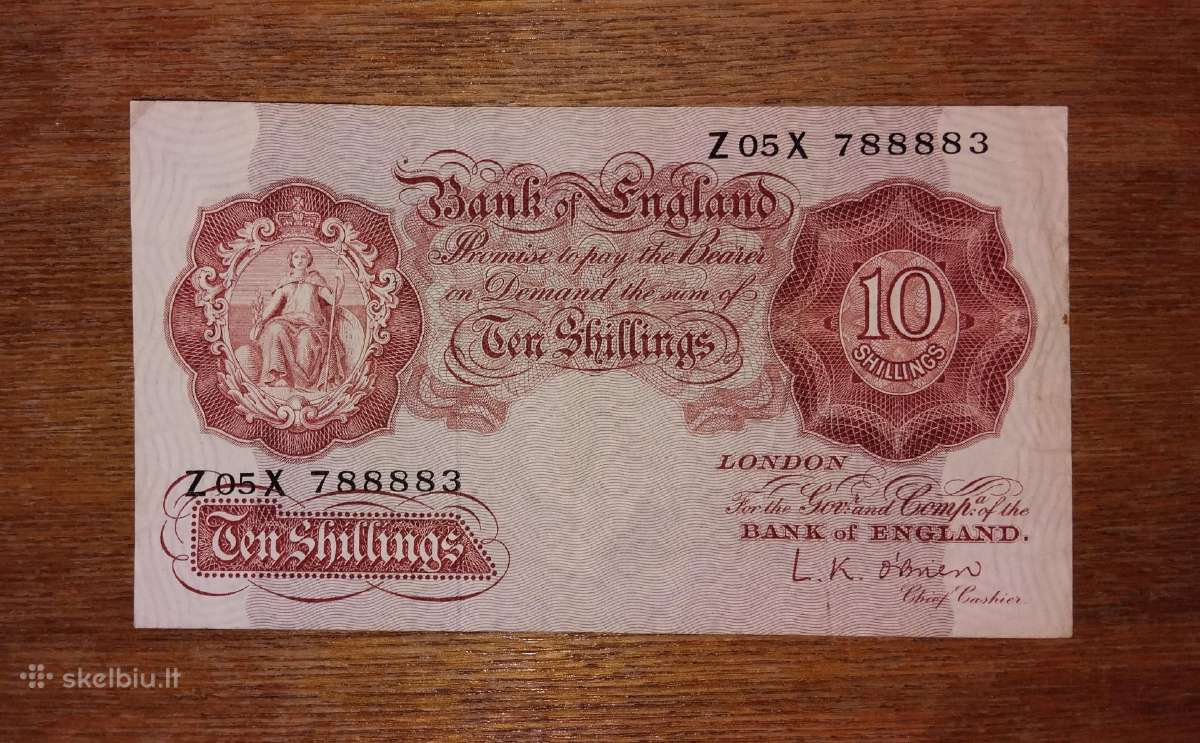 Anglijos 10 šilingu banknotas