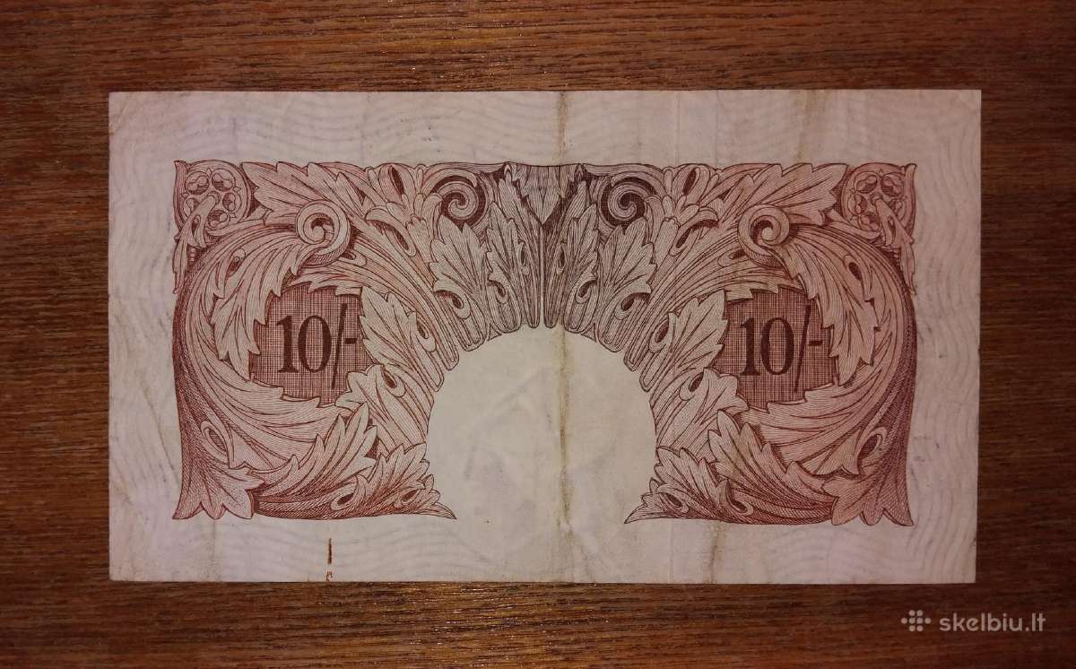 Anglijos 10 šilingu banknotas - nuotraukos Nr. 2