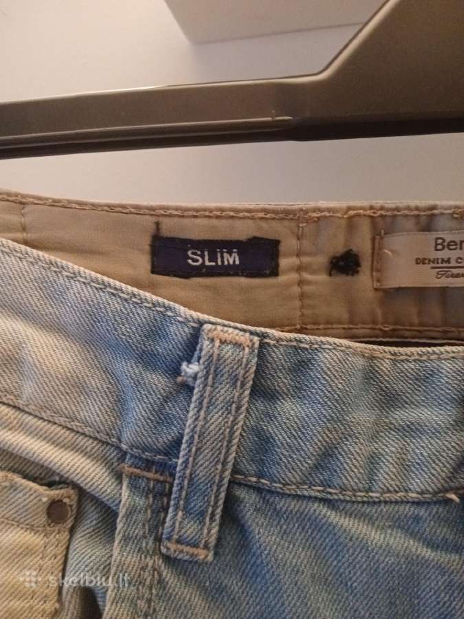 Bershka „Denim Collection“ Slim vyriški džinsai - nuotraukos Nr. 3