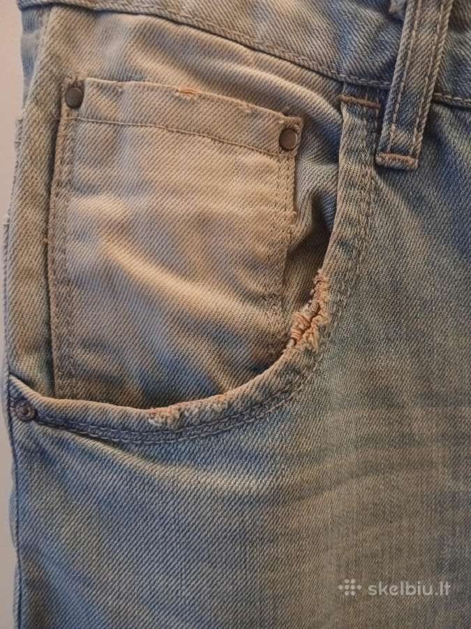 Bershka „Denim Collection“ Slim vyriški džinsai - nuotraukos Nr. 4