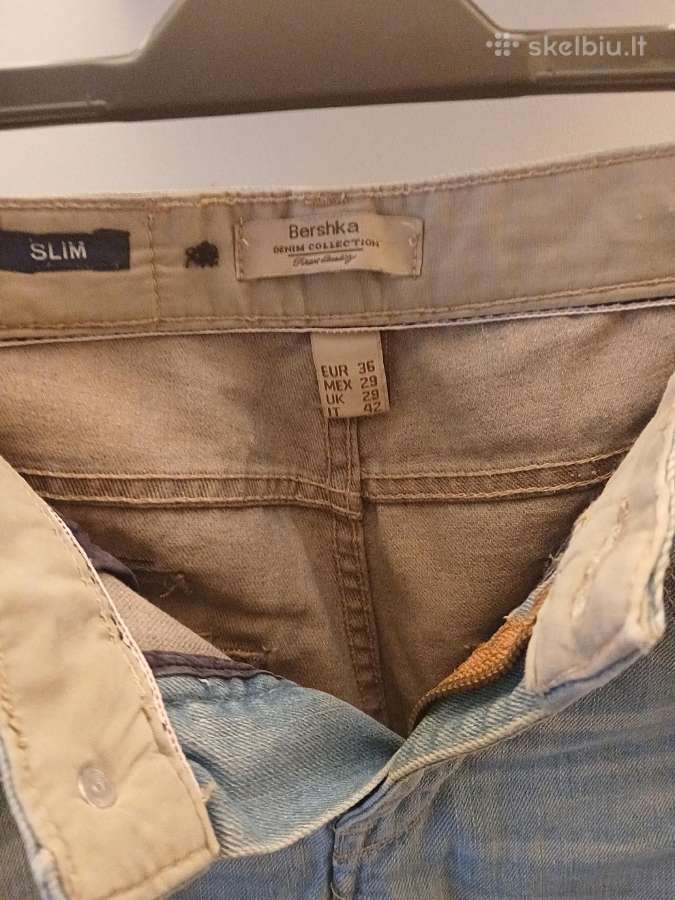 Bershka „Denim Collection“ Slim vyriški džinsai - nuotraukos Nr. 9