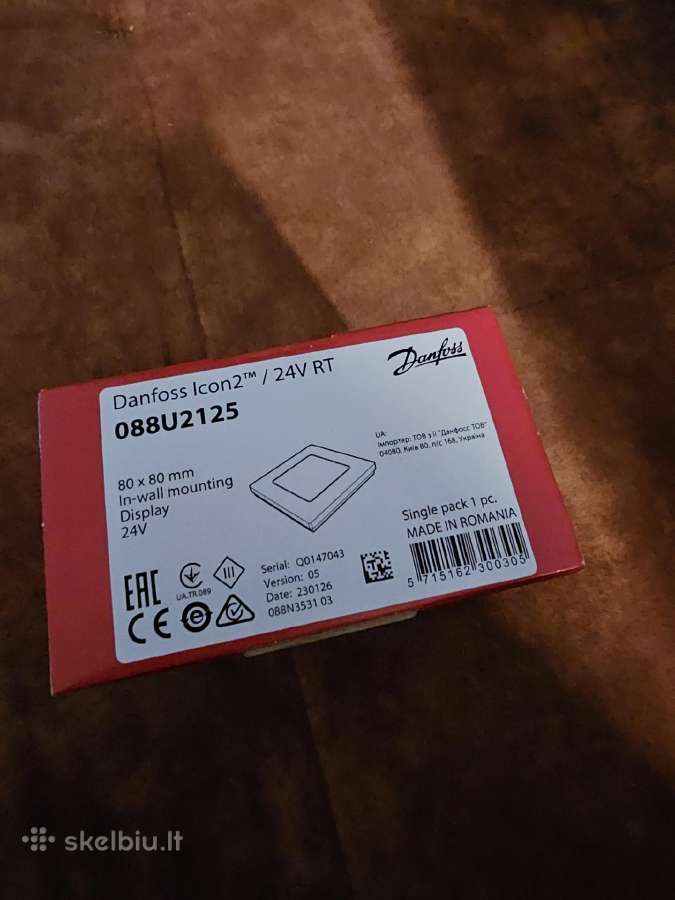 Termostato valdymas Danfoss Icon2 24v naujas - nuotraukos Nr. 2