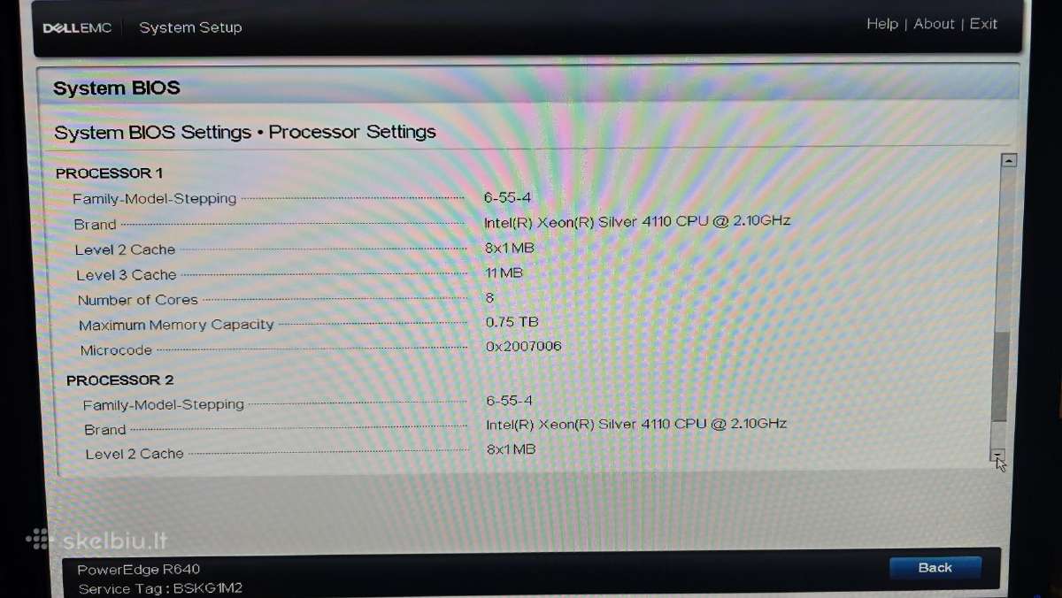 Dell R640 2x Intel Xeon Silver Gold ar Platinum - nuotraukos Nr. 23