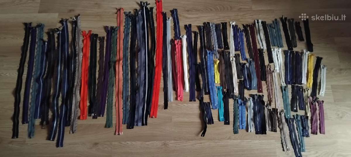 90 vnt. užtrauktukų