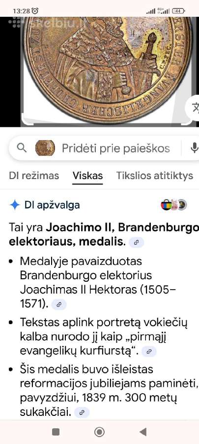 Kaiser sidabrinis medalis - nuotraukos Nr. 4