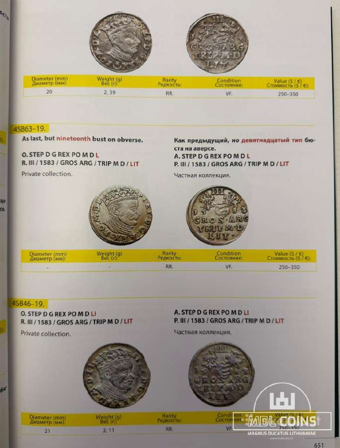 "Coins And Bars Of Lithuania 1236-2012" - II dalis - nuotraukos Nr. 3