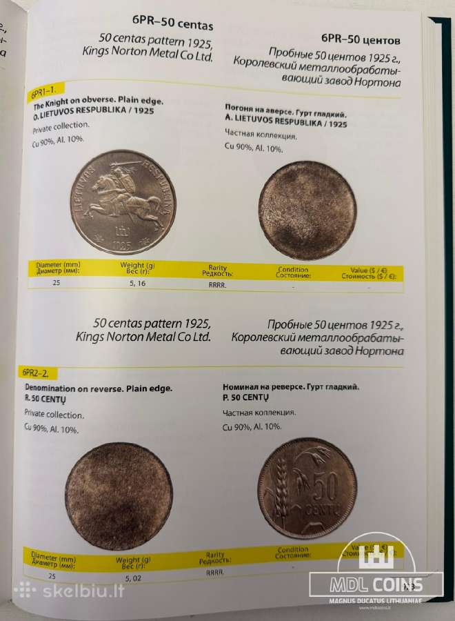"Coins And Bars Of Lithuania 1236-2012" - II dalis - nuotraukos Nr. 7