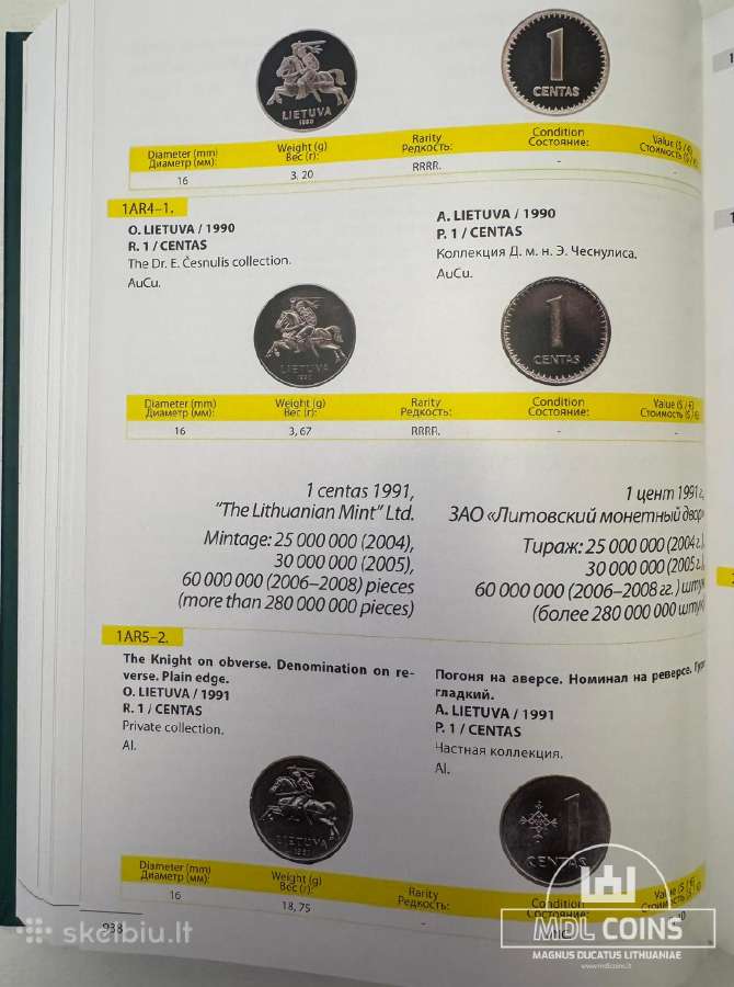 "Coins And Bars Of Lithuania 1236-2012" - II dalis - nuotraukos Nr. 10