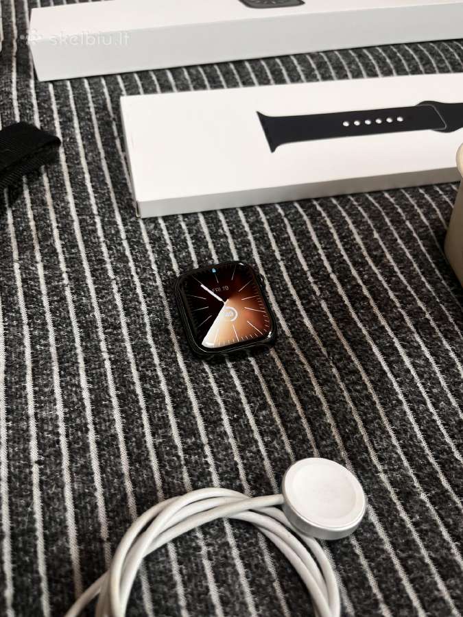 Apple Watch 8 45mm Stainless Steel Graphite esim - nuotraukos Nr. 6