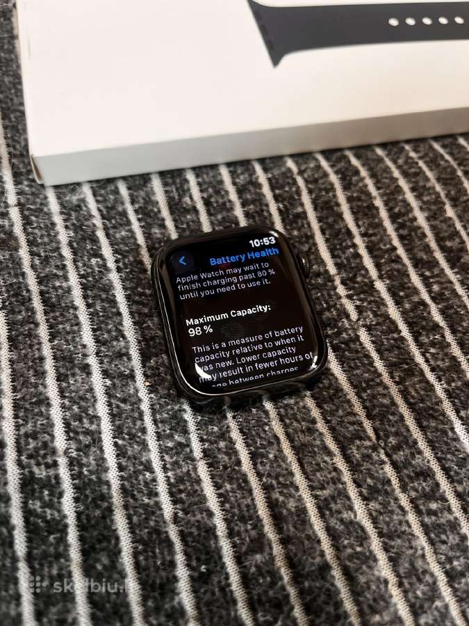 Apple Watch 8 45mm Stainless Steel Graphite esim - nuotraukos Nr. 3