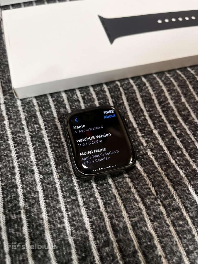 Apple Watch 8 45mm Stainless Steel Graphite esim - nuotraukos Nr. 8