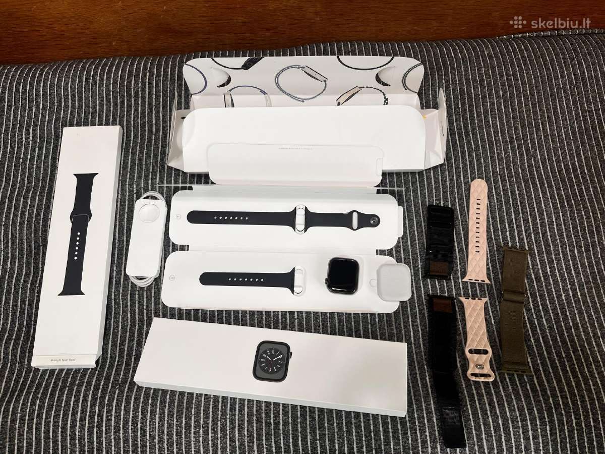 Apple Watch 8 45mm Stainless Steel Graphite esim