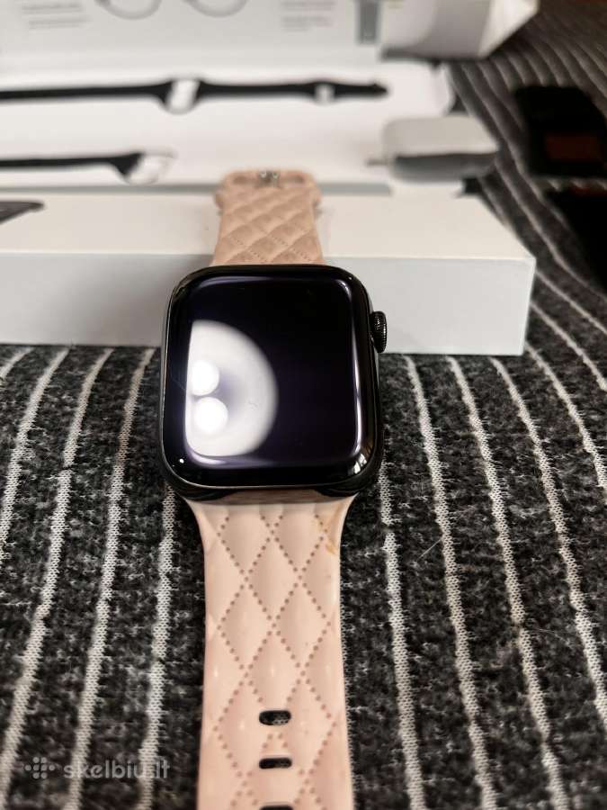 Apple Watch 8 45mm Stainless Steel Graphite esim - nuotraukos Nr. 14