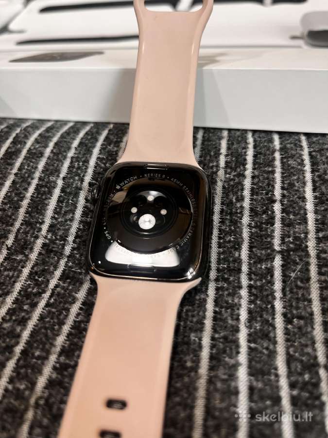 Apple Watch 8 45mm Stainless Steel Graphite esim - nuotraukos Nr. 16