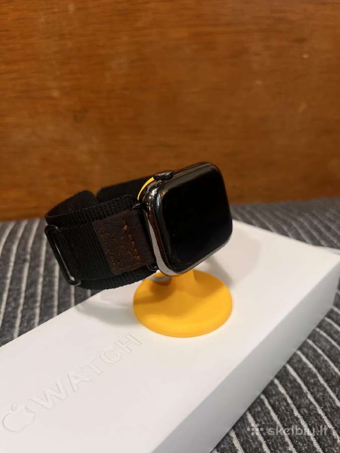 Apple Watch 8 45mm Stainless Steel Graphite esim - nuotraukos Nr. 5