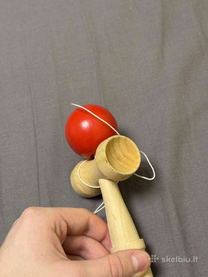Japoniškas medinis žaislas "Kendama" - nuotraukos Nr. 3