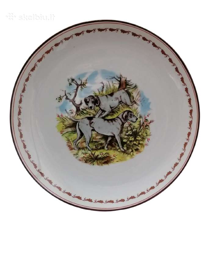 Lėkštė ''Medžiokliniai šunys''