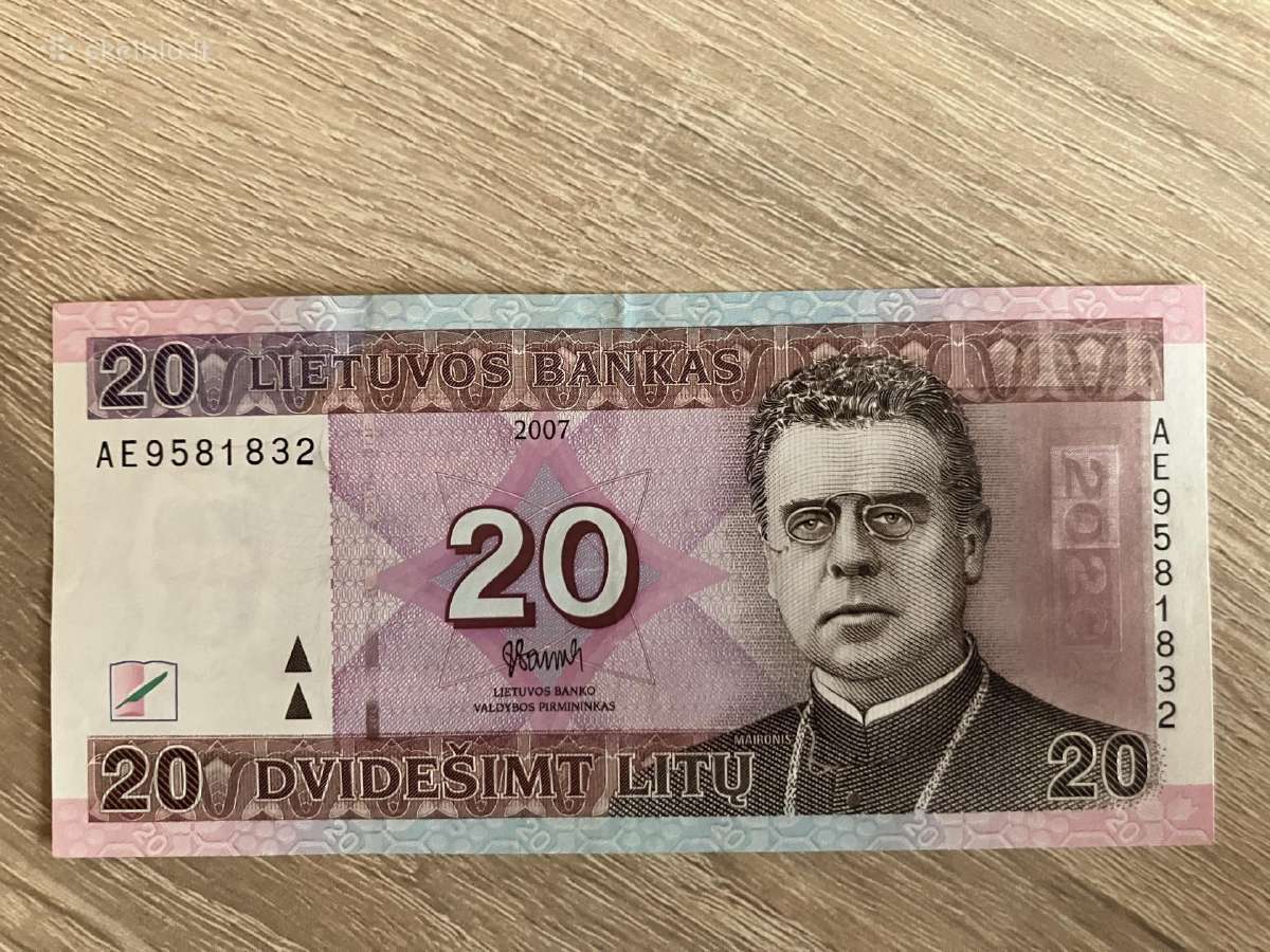 Dvidešimt litų banknotas