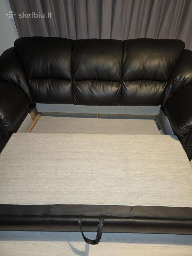 Juoda eko odos sofa - nuotraukos Nr. 2