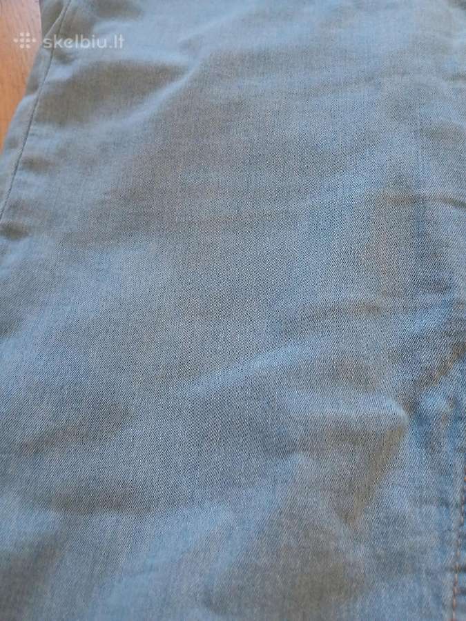 Šviesiai mėlyni skinny džinsai, aukštas liemuo - nuotraukos Nr. 6
