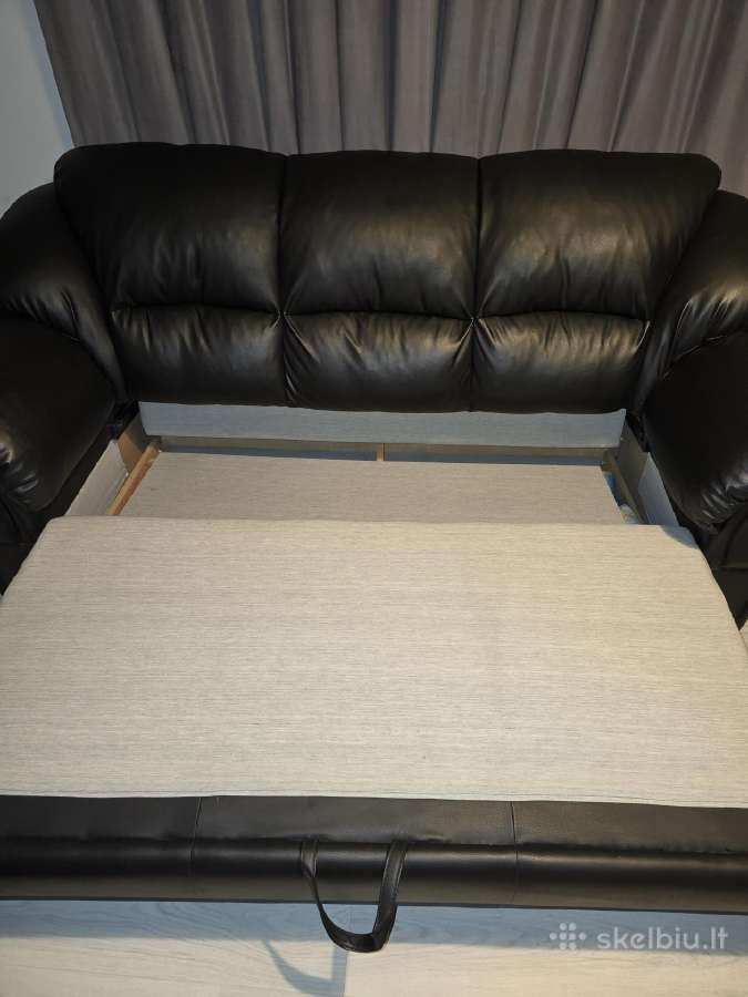 Juoda eko odos sofa - nuotraukos Nr. 3