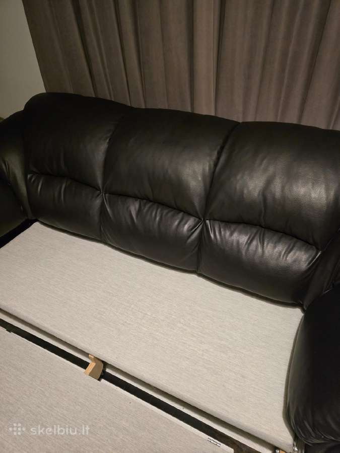 Juoda eko odos sofa - nuotraukos Nr. 4
