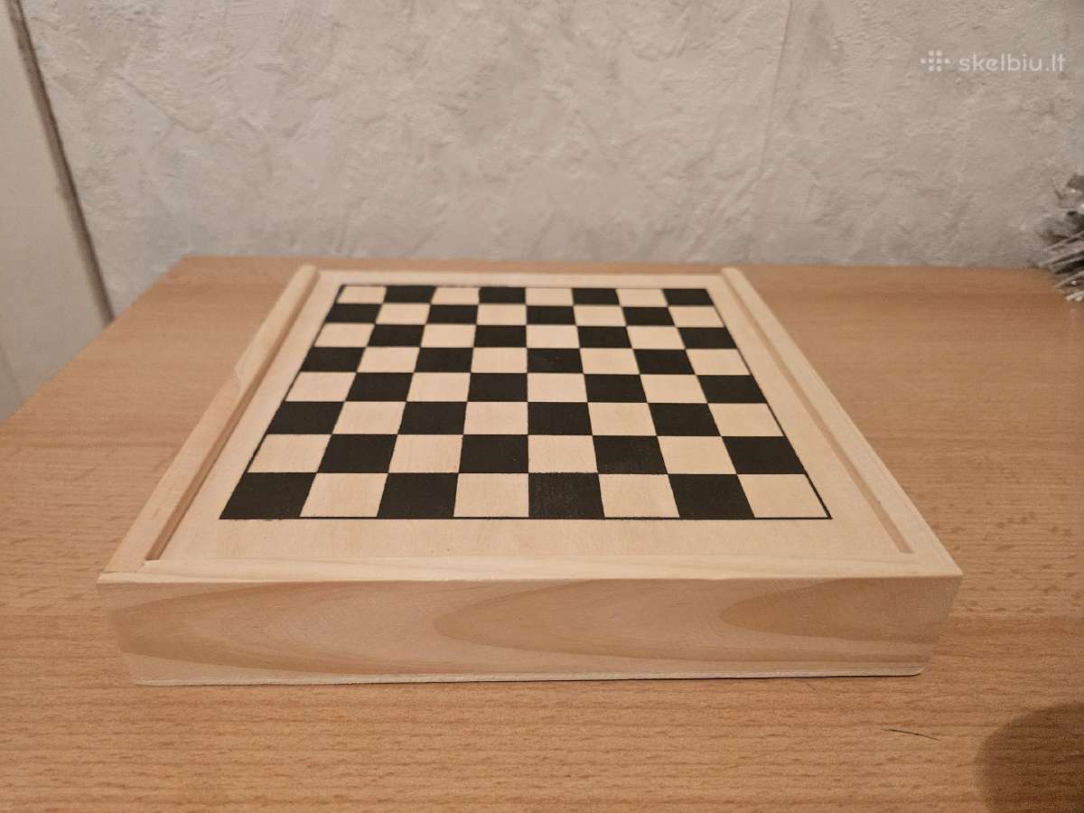 Mini šaškės šahmatai - nuotraukos Nr. 2