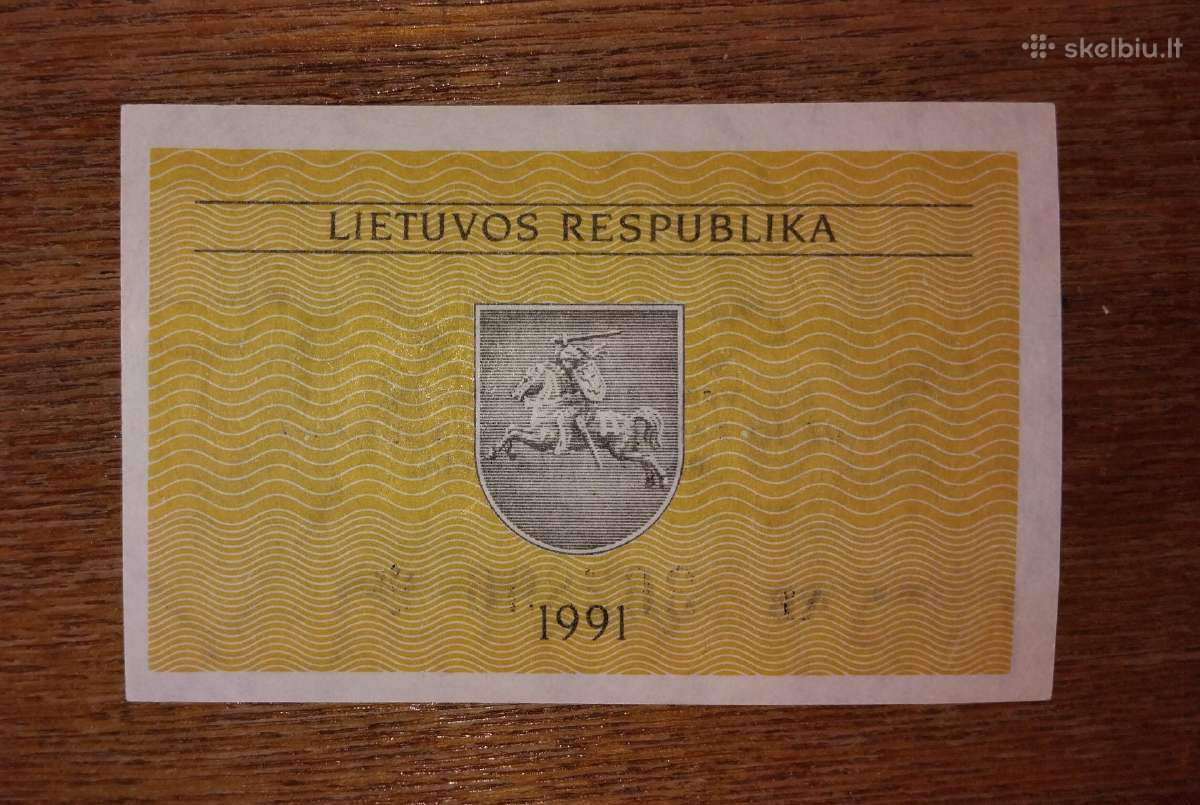 Lietuvos 0.50 talono banknotas - nuotraukos Nr. 2