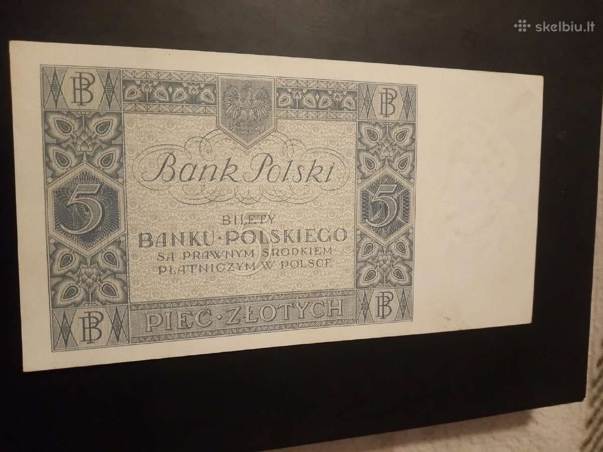 5 zlotu Unc banknotad - nuotraukos Nr. 2