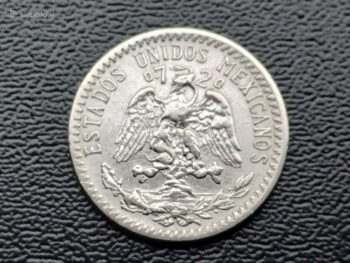 20 centavų 1935m. Meksika sidabras - nuotraukos Nr. 2