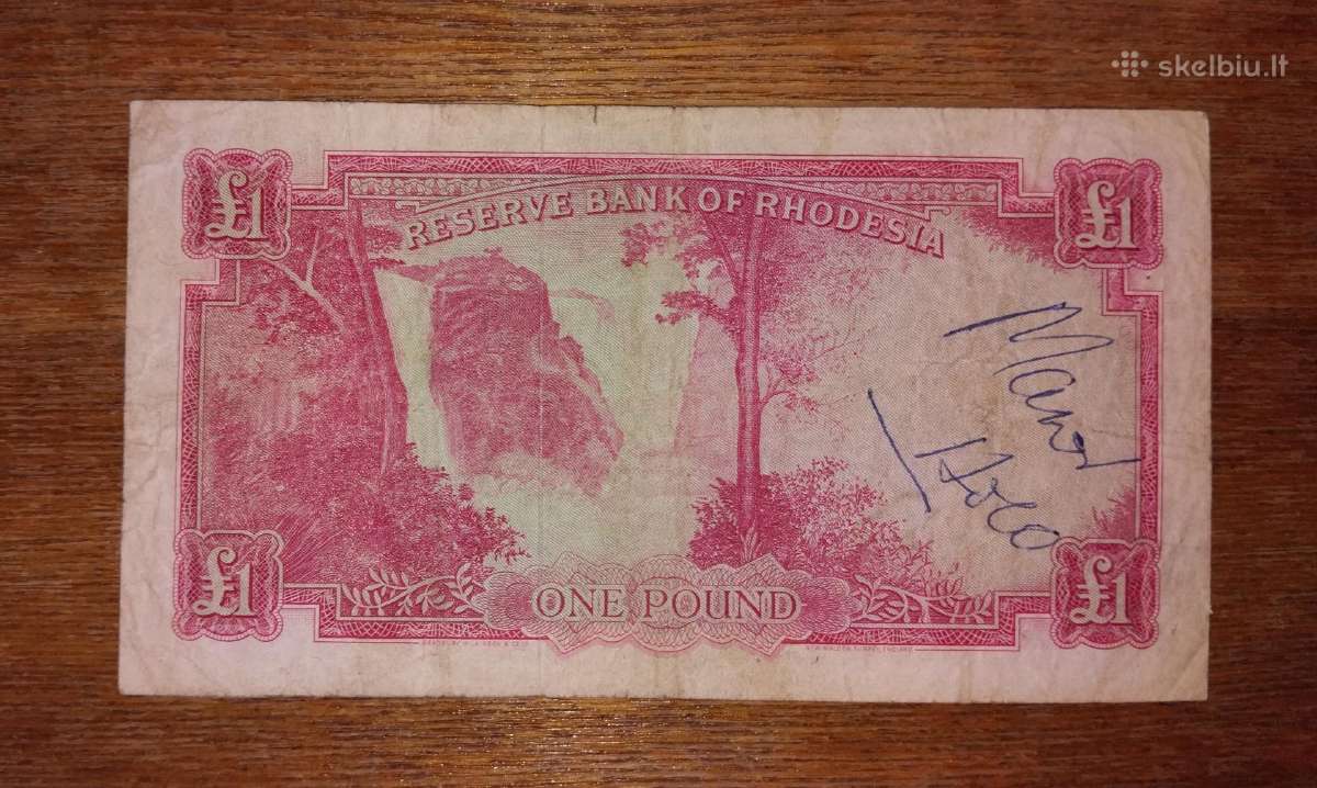 Rodeža 1 £ banknotas - nuotraukos Nr. 2