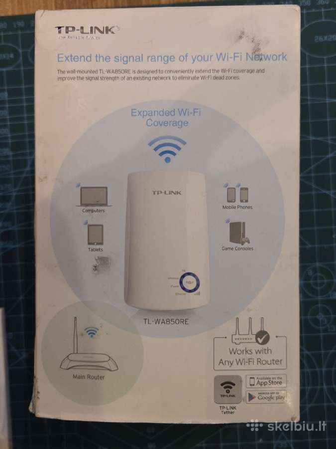 Tp-link Tl-wa850re 300mbps tinklo stiprintuvas - nuotraukos Nr. 5