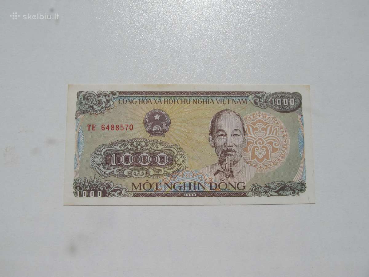 500 ir 1000 dongu , Vietnamas , 1988 - nuotraukos Nr. 3