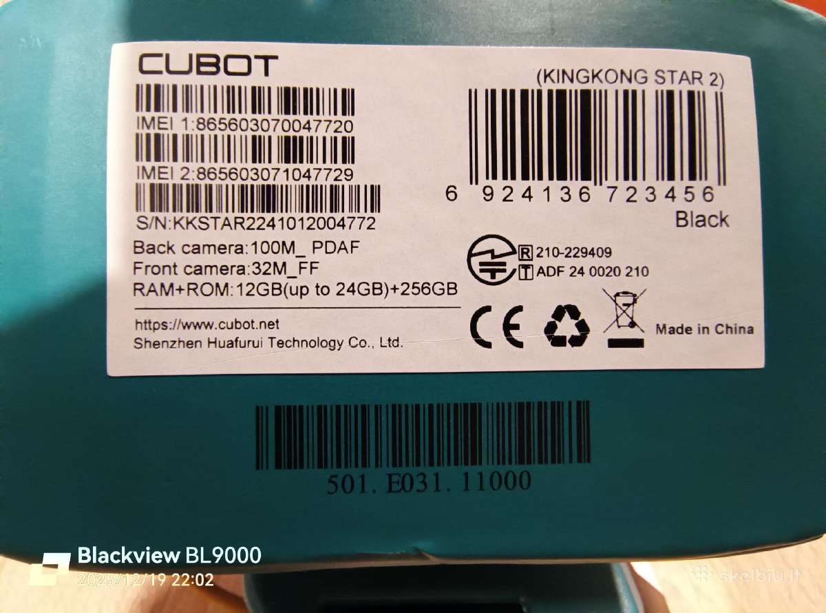 Telefonas "Cubot Kingkong Star 2" - nuotraukos Nr. 8
