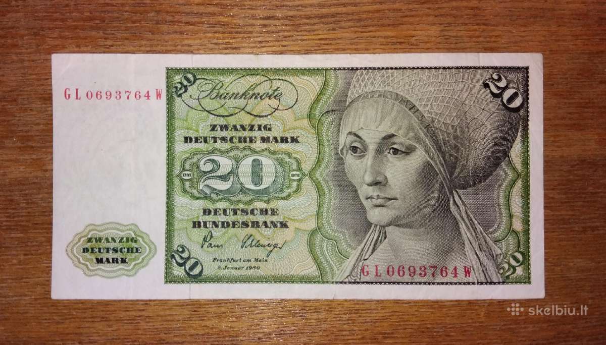 Vokietijos 20 markių banknotas