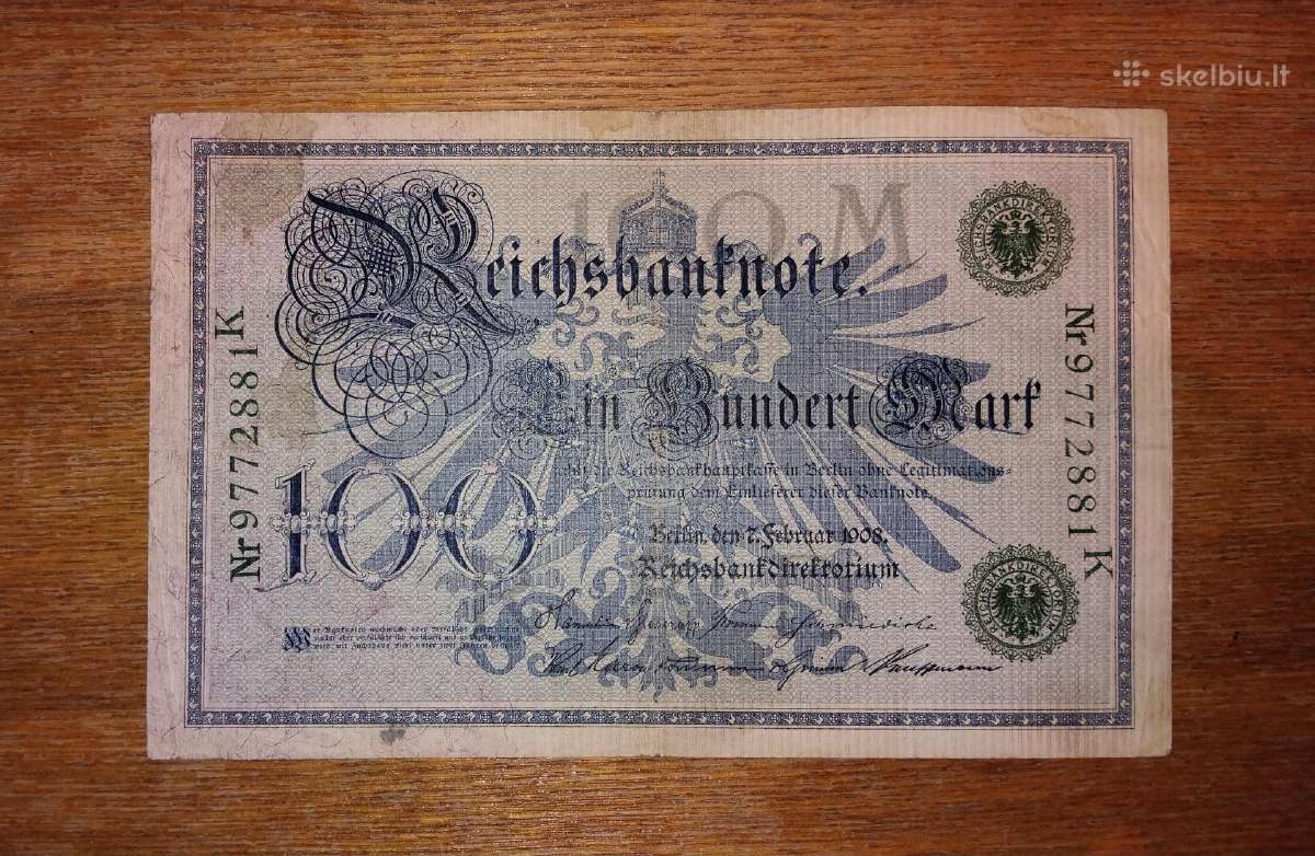 Vokietijos 100 markių banknotas