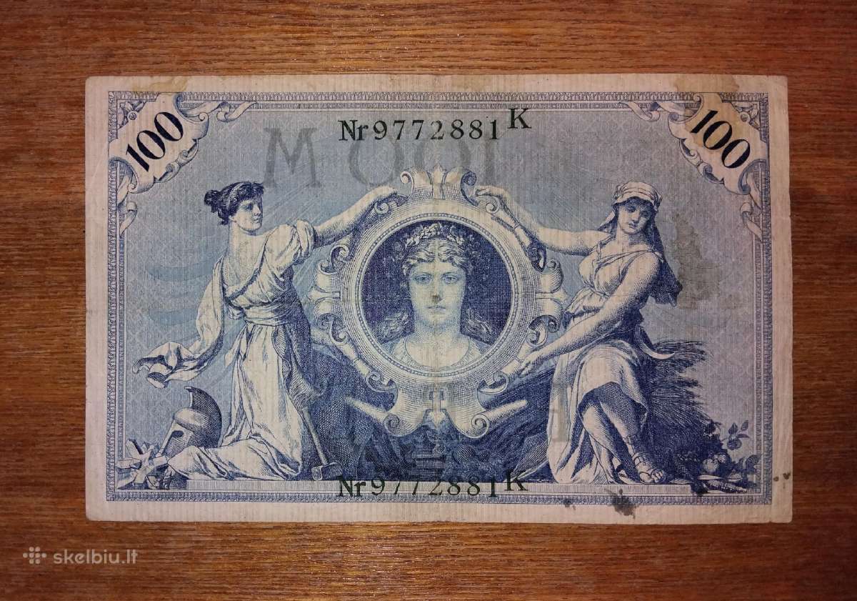 Vokietijos 100 markių banknotas - nuotraukos Nr. 2
