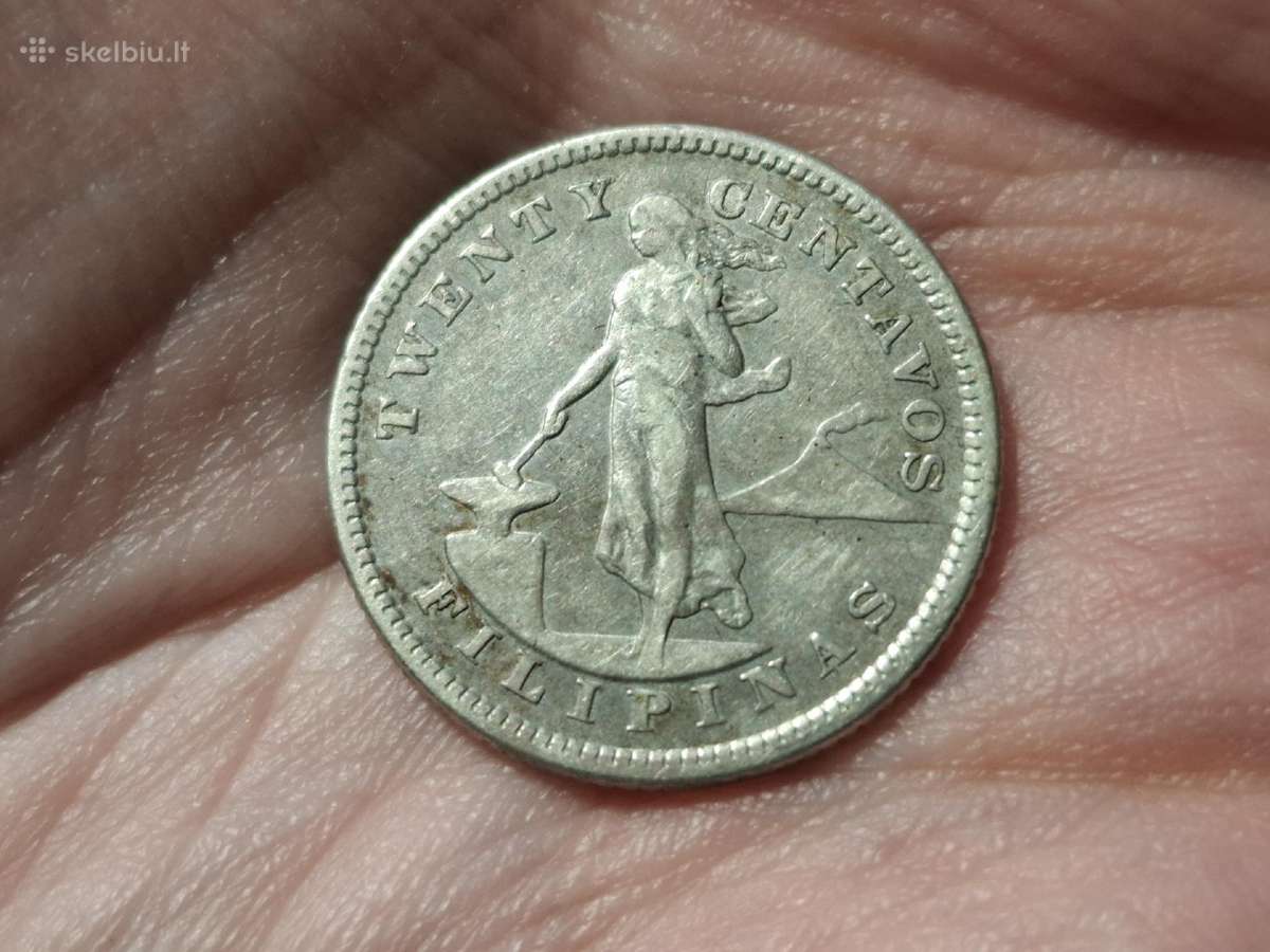 Filipinai 20 sentavų 1904 sidabras