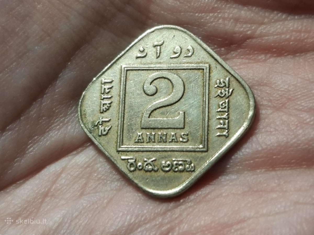 Britų Indija 2 annas 1918