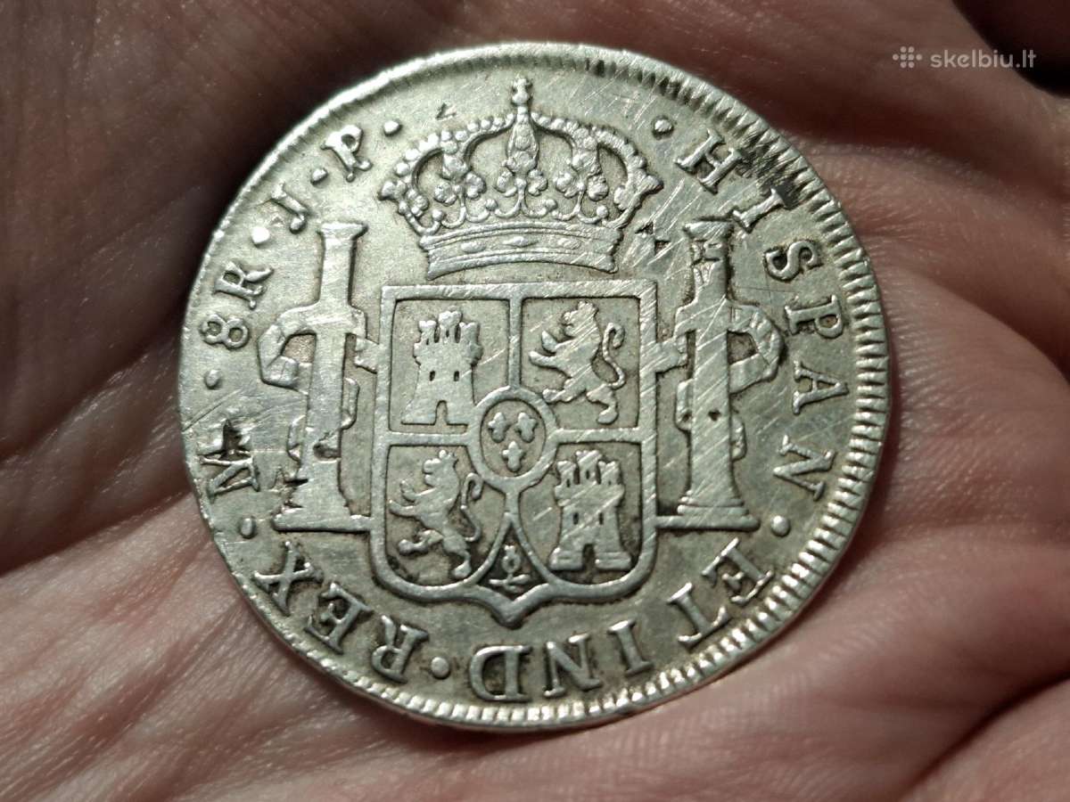 Meksika 8 realai 1808 sidabras