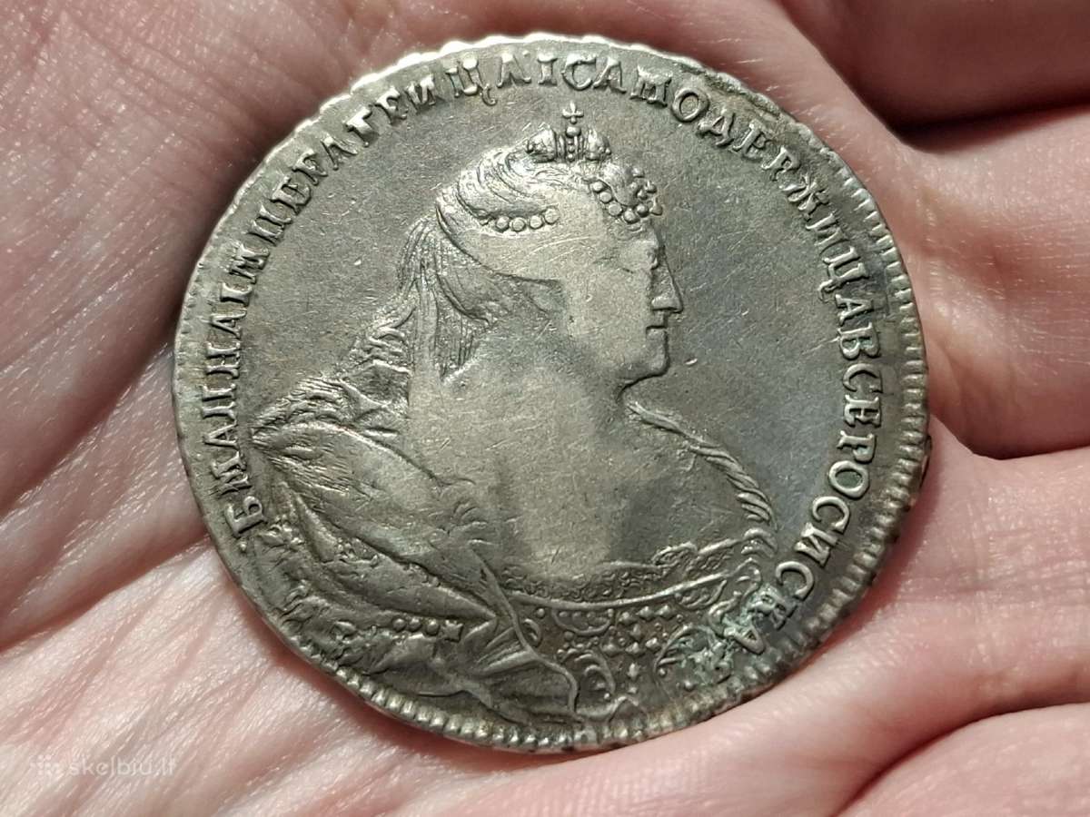 Rusija 1 rublis 1740 sidabras - nuotraukos Nr. 2