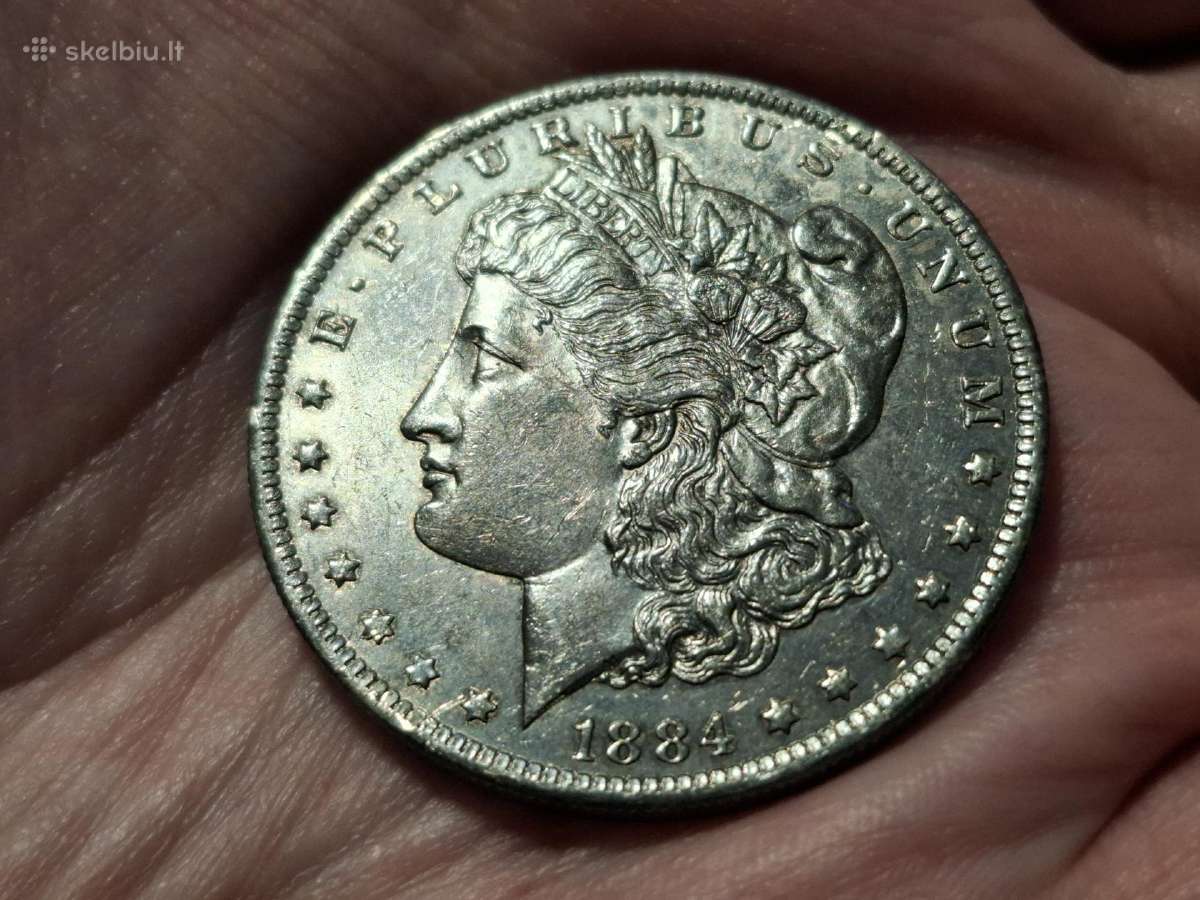 JAV 1 doleris 1884 O sidabras - nuotraukos Nr. 2