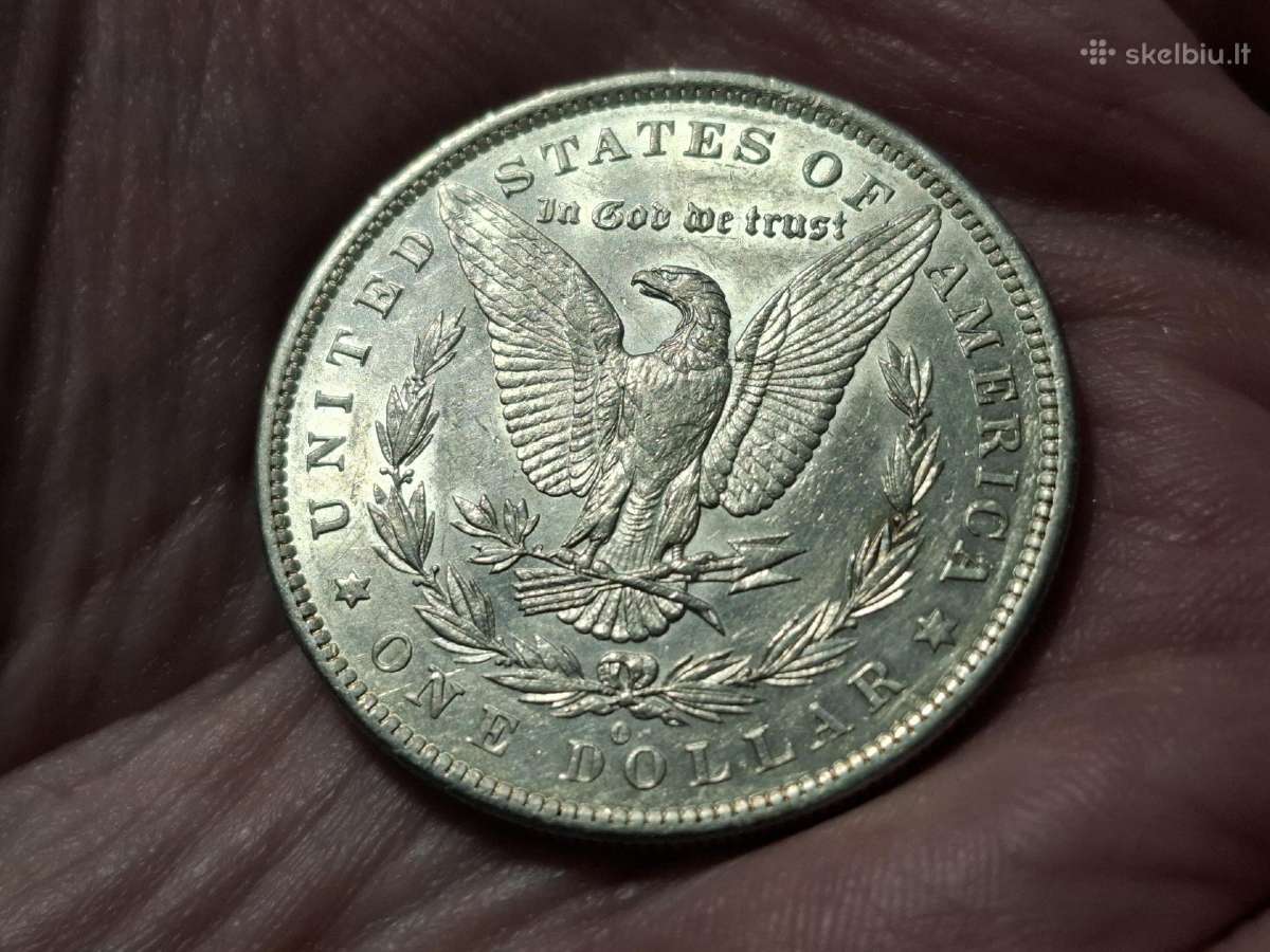 JAV 1 doleris 1884 O sidabras