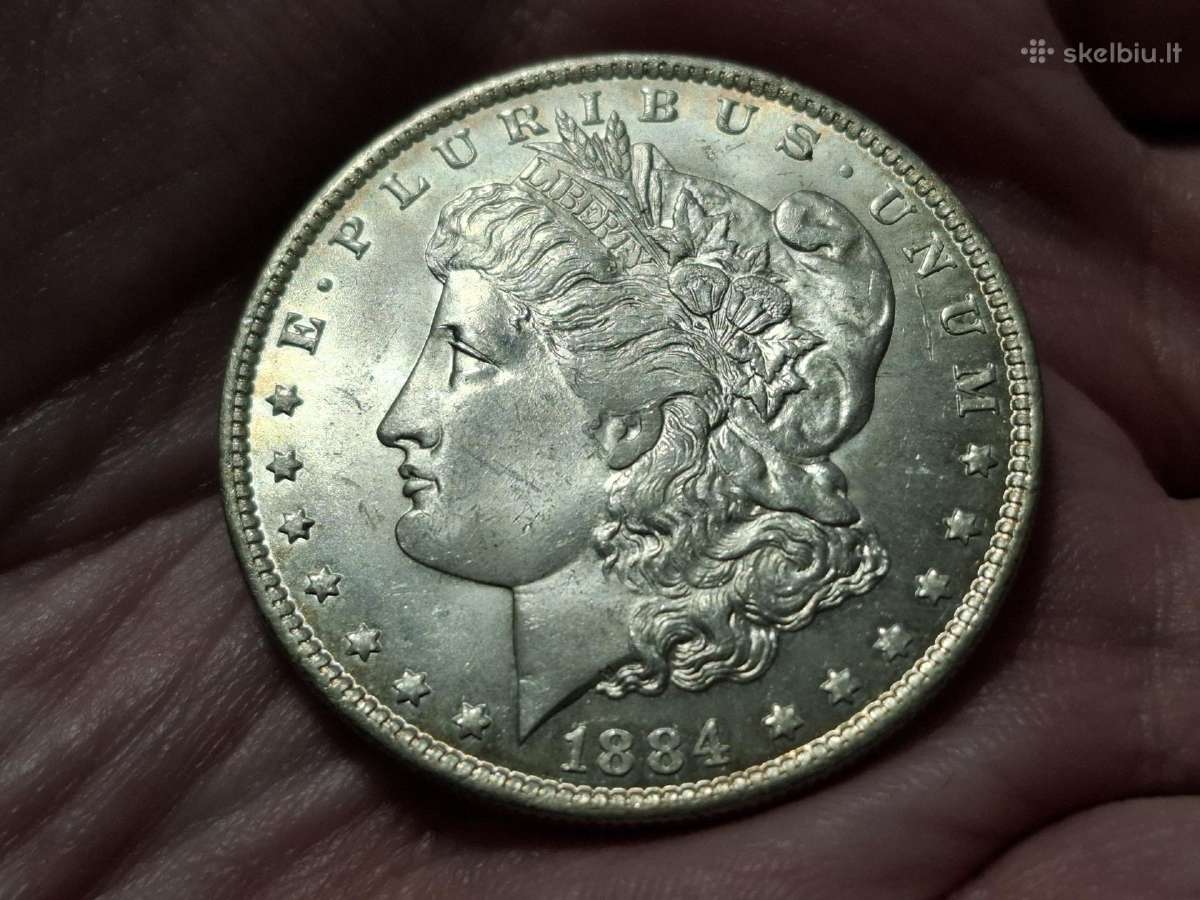 JAV 1 doleris 1884 O sidabras - nuotraukos Nr. 2