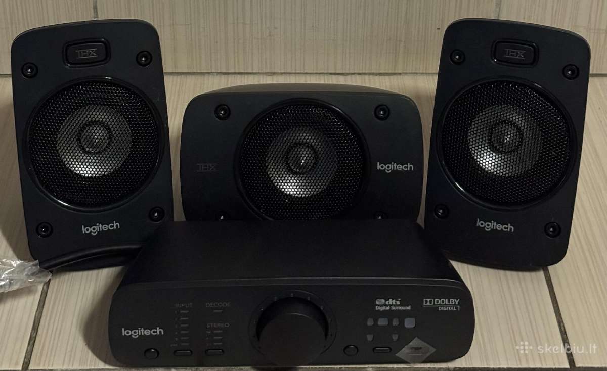 Logitech kolonėlės su valdymu z906