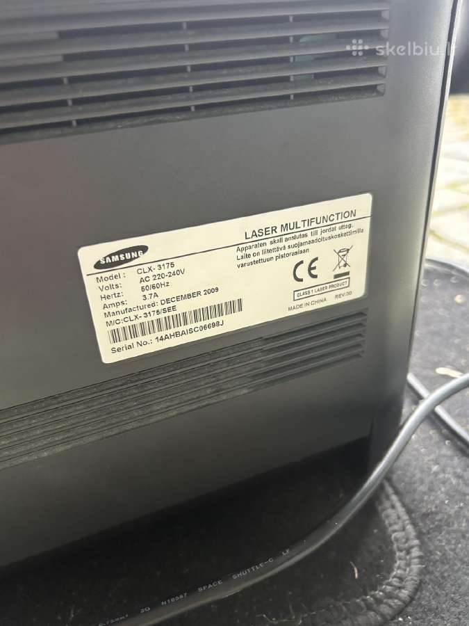 Samsung Clx-3175 spalvotas lazerinis spausdintuvas - nuotraukos Nr. 4