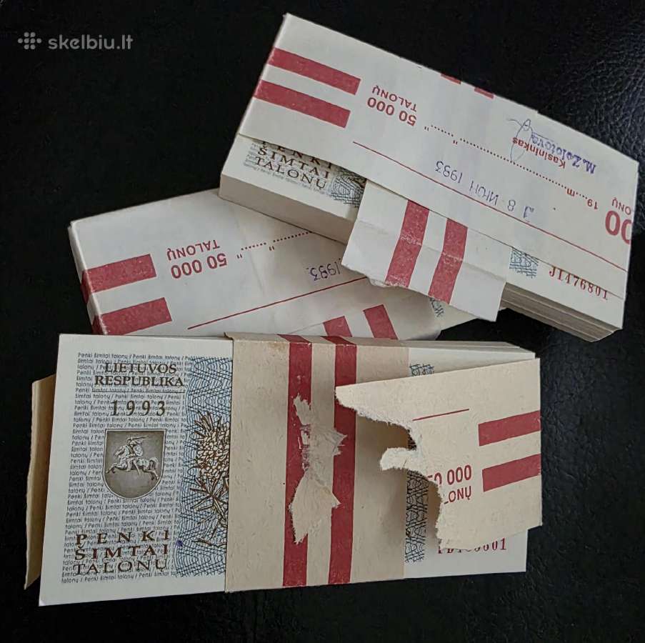 1993 500 talonų pakuotės - nuotraukos Nr. 3